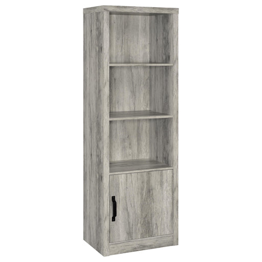 Burke 4-shelf Engineered Wood Media Tower Grey Driftwood - 707726