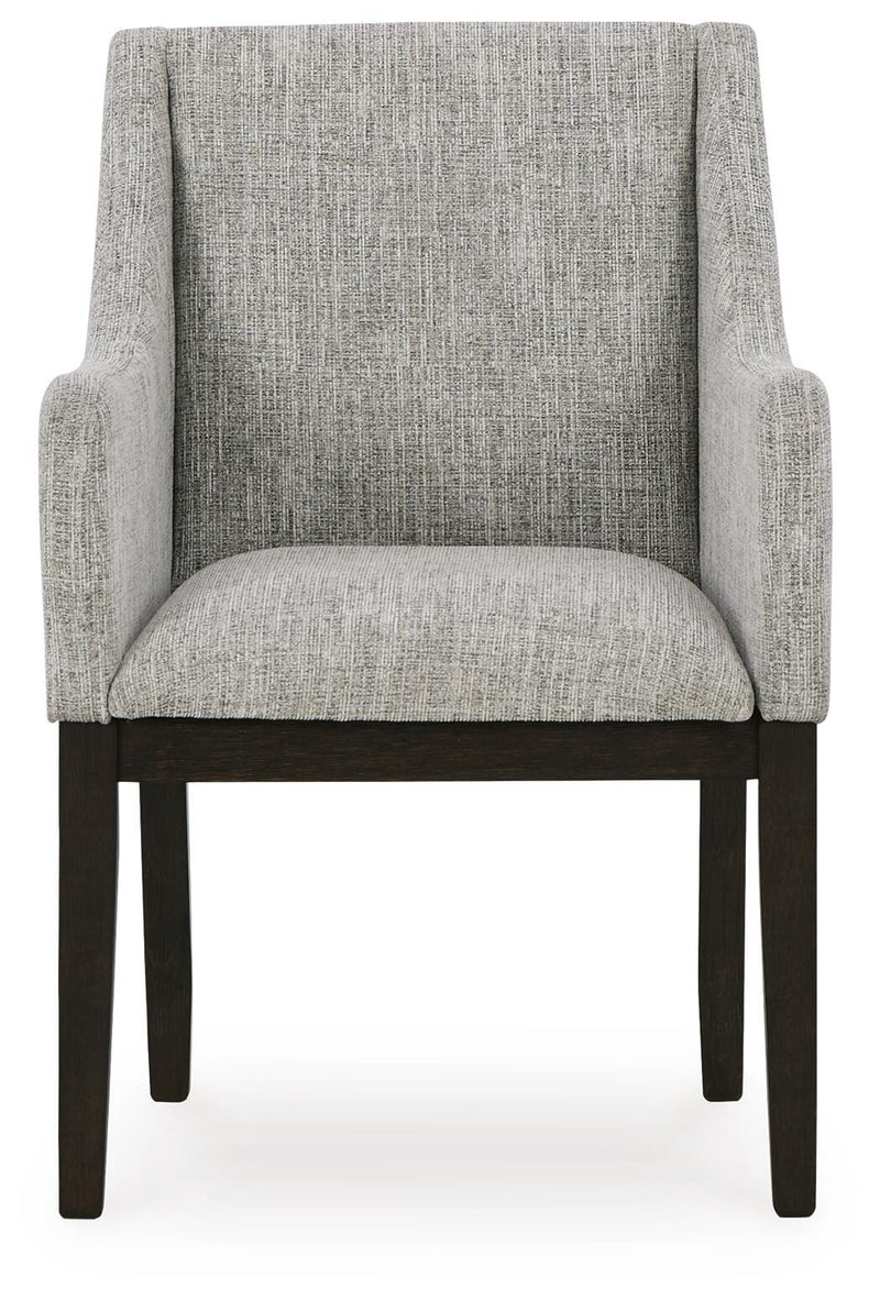 Burkhaus Dark Brown Dining Arm Chair (Set of 2) - D984-01AX2