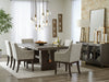 Burkhaus Dark Brown Extendable Upholstered Dining Set - Gate FurnitureDining Room Set