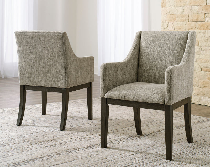 Burkhaus Dark Brown Extendable Upholstered Dining Set - Lara FurnitureDining Room Set