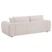 Burnett 2-piece Chenille Upholstered Sofa Set Ivory - 504955-S2