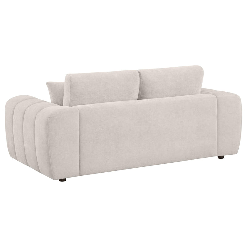 Burnett 2-piece Chenille Upholstered Sofa Set Ivory - 504955-S2