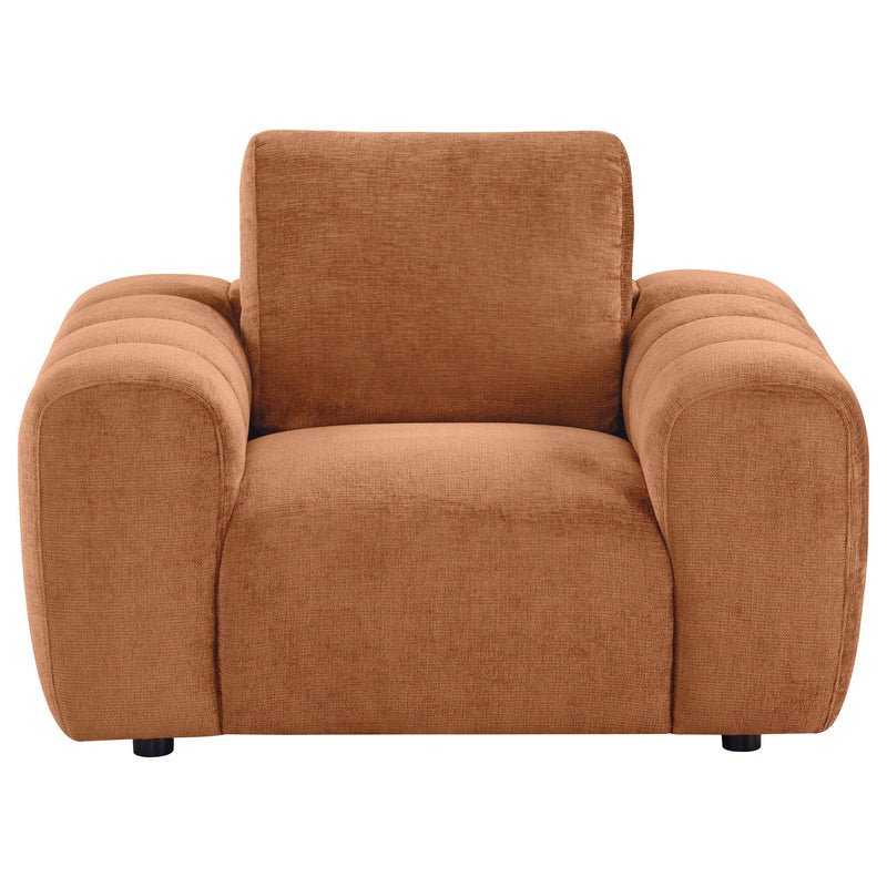 Burnett Chenille Upholstered Accent Chair Burnt Orange - 504953