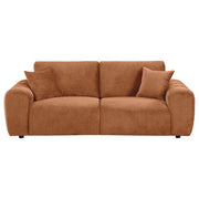 Burnett Chenille Upholstered Wide Arm Sofa Burnt Orange - 504951