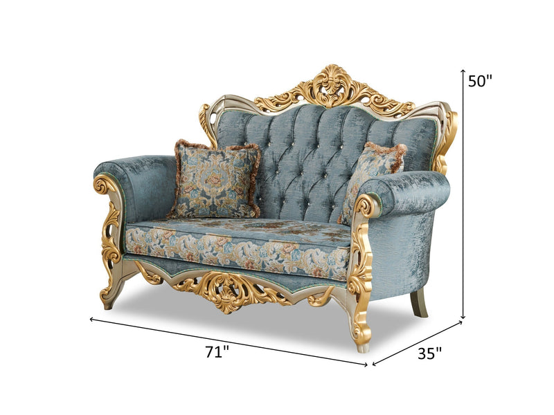 Buse 71" Wide Tufted Traditional Loveseat - Traditional Loveseats