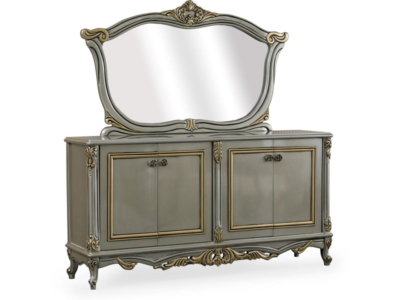 Buse Diningroom Consol With Mirror Light Green - 115-BUS-HM620-CONWM