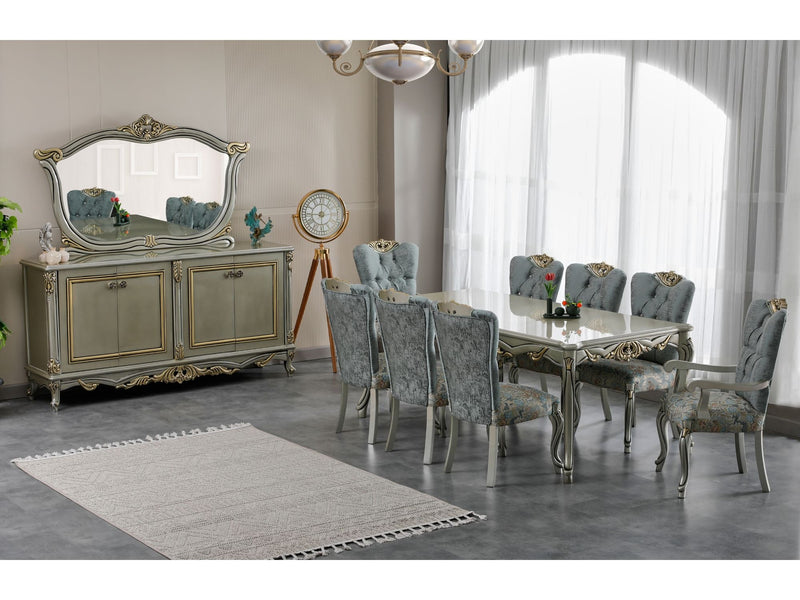 Buse Diningroom Consol With Mirror Light Green - 115-BUS-HM620-CONWM