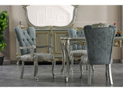 Buse Diningroom (Dining Table & 6 Chair) Light Green - 115-BUS-HM620-SET