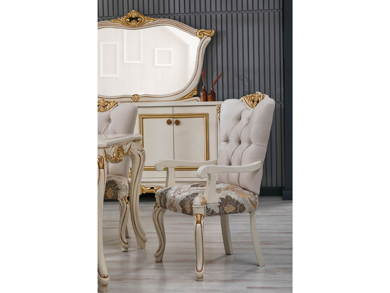 Buse Diningroom Table Cream - Table 97" - 115-BUS-HM571-DT-8