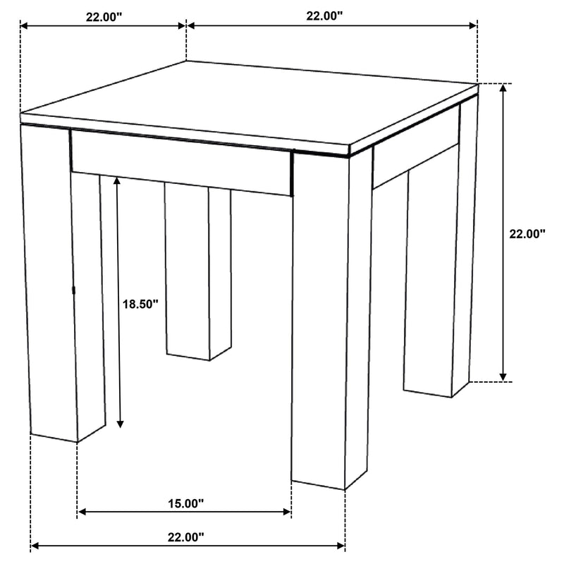 Butte 3-piece Mango Wood Coffee and End Table Set Natural - 706378-S3
