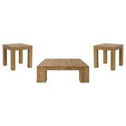 Butte 3-piece Mango Wood Coffee and End Table Set Natural - 706378-S3