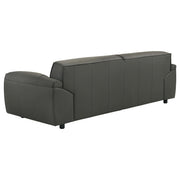 Buxton 2-piece Leather Upholstered Sofa Set Graphite - 509504-S2