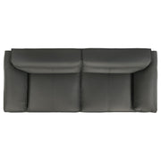 Buxton 2-piece Leather Upholstered Sofa Set Graphite - 509504-S2