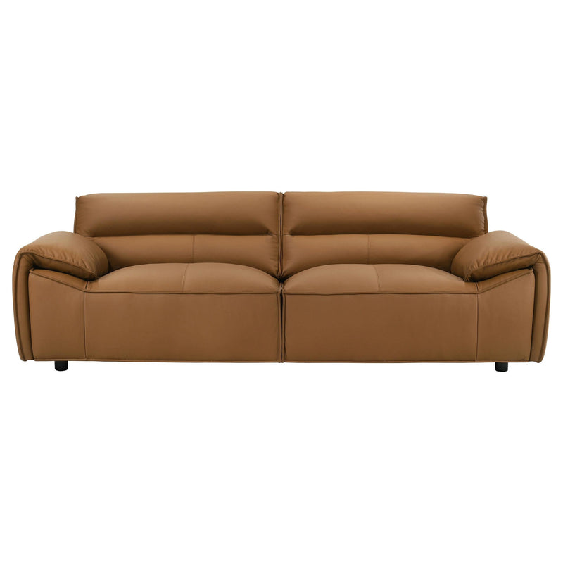 Buxton 2-piece Leather Upholstered Sofa Set Orange - 509501-S2