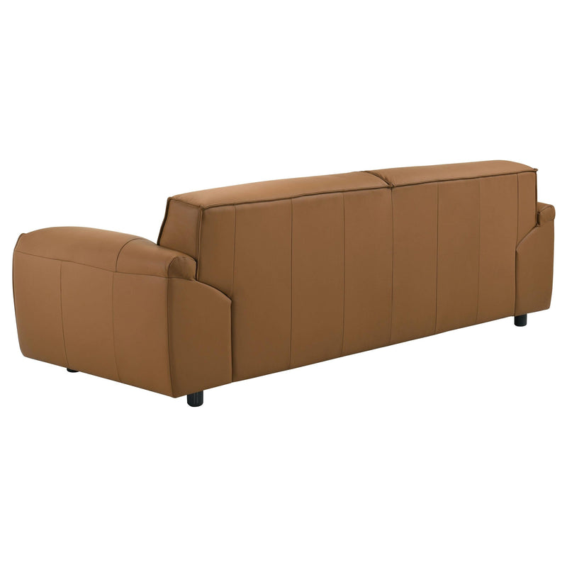 Buxton 2-piece Leather Upholstered Sofa Set Orange - 509501-S2