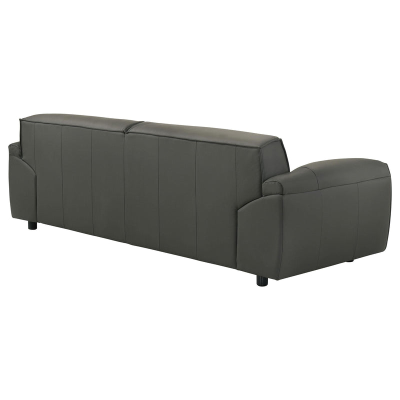 Buxton Top Grain Leather Upholstered Sofa Graphite - 509504
