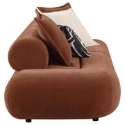 Byrne 105-inch Velvet Modular Bumper Sectional Sofa Rust - 503991