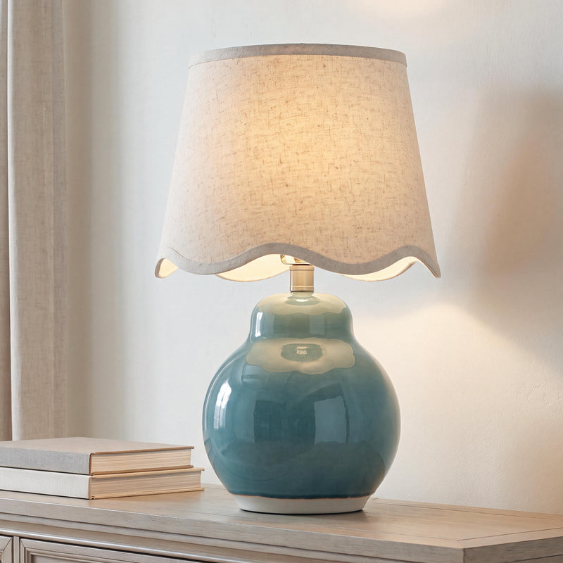 Byronburg Blue/Beige Table Lamp - L180224