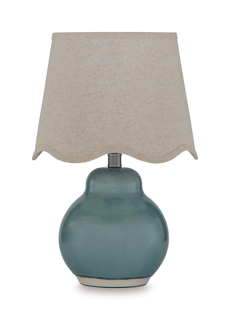 Byronburg Blue/Beige Table Lamp - L180224
