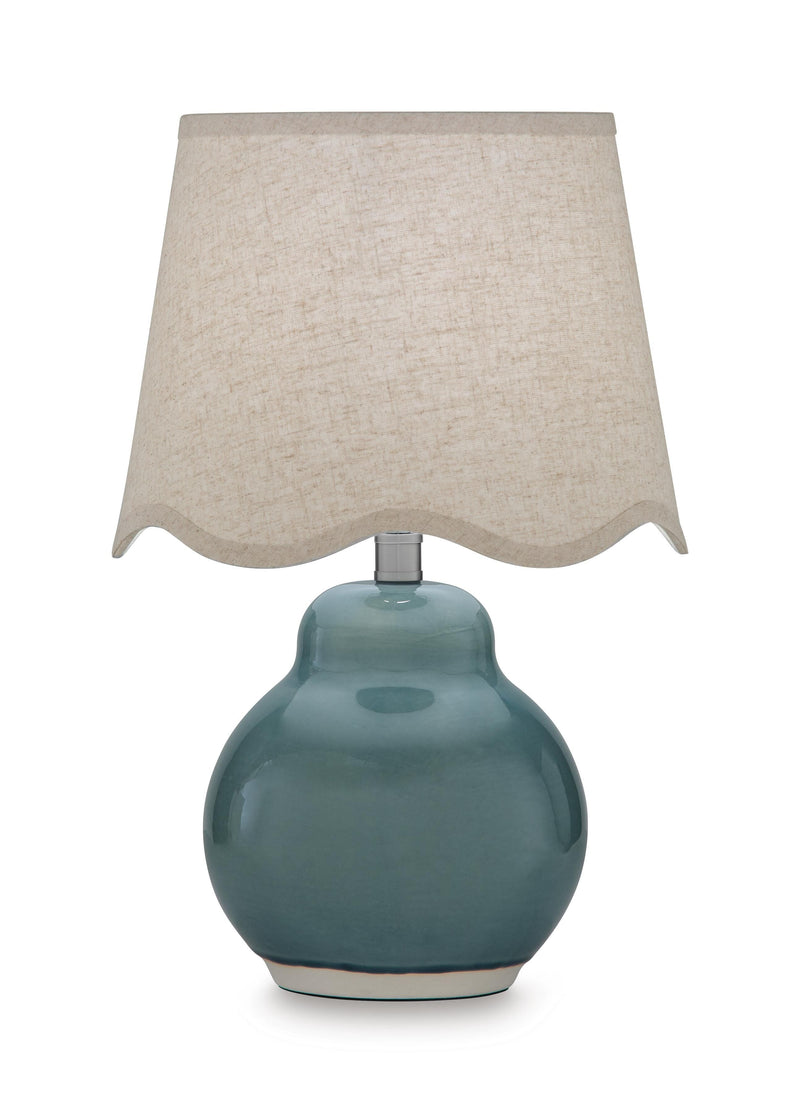 Byronburg Blue/Beige Table Lamp - L180224