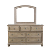 Bethel Wire Brushed Gray Sleigh Storage Platform Bedroom Set - Lara FurnitureBedroom Set