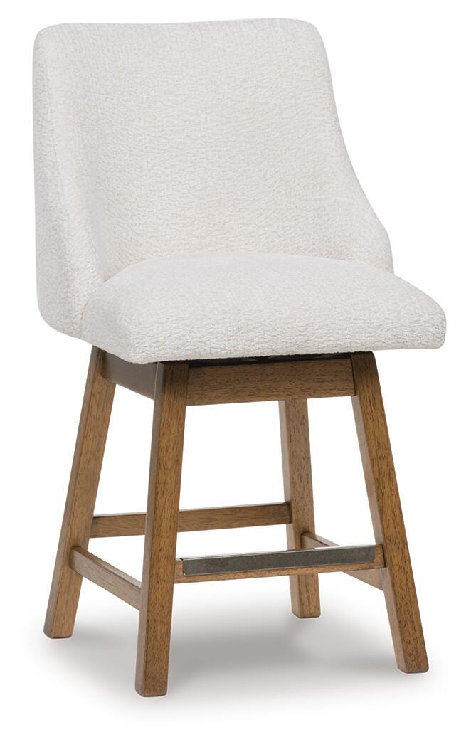 Cabalynn Counter Height Dining Table and 4 Barstools - D974D5