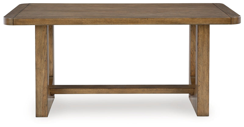 Cabalynn Counter Height Dining Table and 4 Barstools with Storage in Light Brown from Ashley - Lara Furniture
