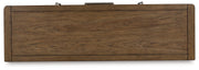 Cabalynn Counter Height Dining Table and 4 Barstools with Storage in Light Brown from Ashley - Lara Furniture