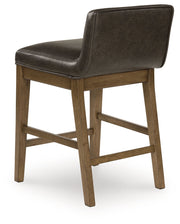 Cabalynn Counter Height Dining Table and 6 Barstools with Storage in Light Brown from Ashley - Lara Furniture