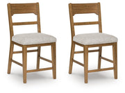 Cabalynn Light Brown Counter Height Barstool (Set of 2) - D974-224X2