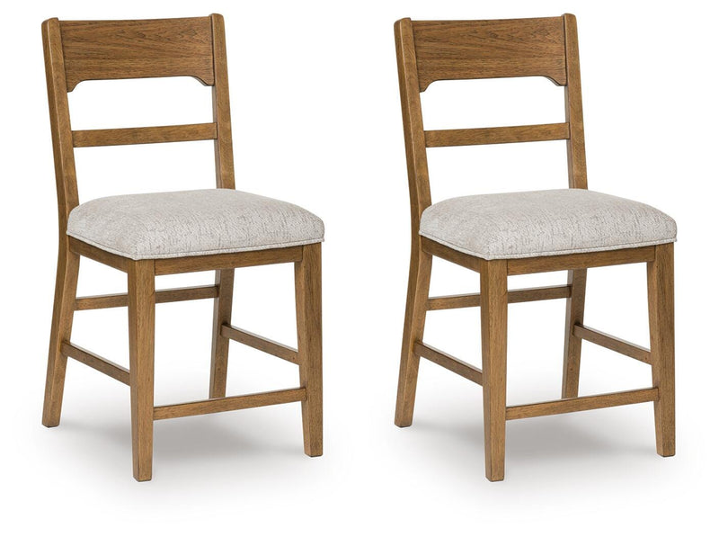 Cabalynn Light Brown Counter Height Barstool (Set of 2) - D974-224X2