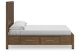 Cabalynn Light Brown Panel Storage Bedroom Set - Gate FurnitureBedroom Set