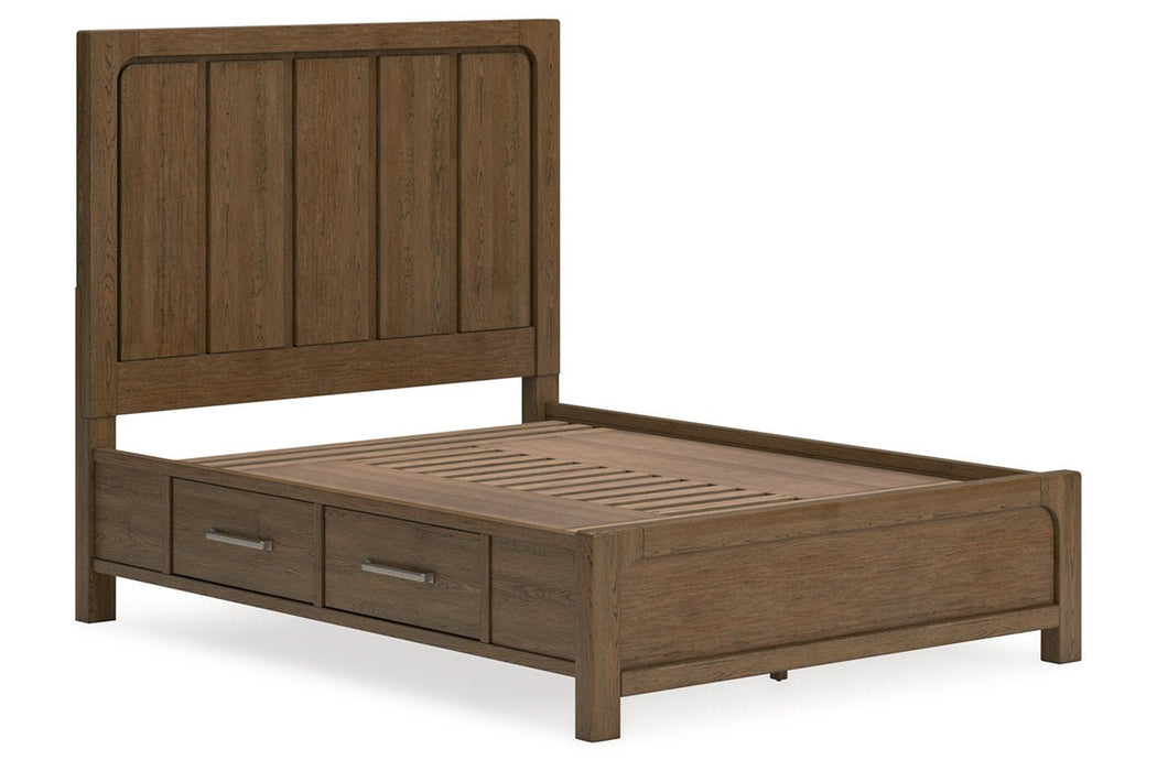 Cabalynn Light Brown Queen Panel Bed with Storage - Gate FurnitureQueen Bed