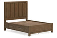 Cabalynn Light Brown Queen Panel Bed with Storage - Gate FurnitureQueen Bed