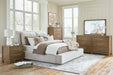 Cabalynn Light Brown Upholstered Panel Bedroom Set - Gate FurnitureBedroom Set