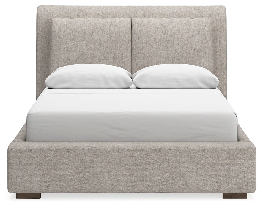 Cabalynn Light Brown Upholstered Panel Bedroom Set - Gate FurnitureBedroom Set