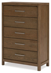 Cabalynn Queen Upholstered Bed with Chest and Nightstand in Light Brown from Ashley - Lara Furniture