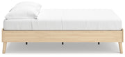 Cabinella Full Platform Bed with Dresser in Tan - PKG017219