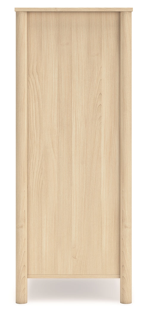 Cabinella Queen Panel Headboard with Dresser, Chest and Nightstand in Tan - PKG017288