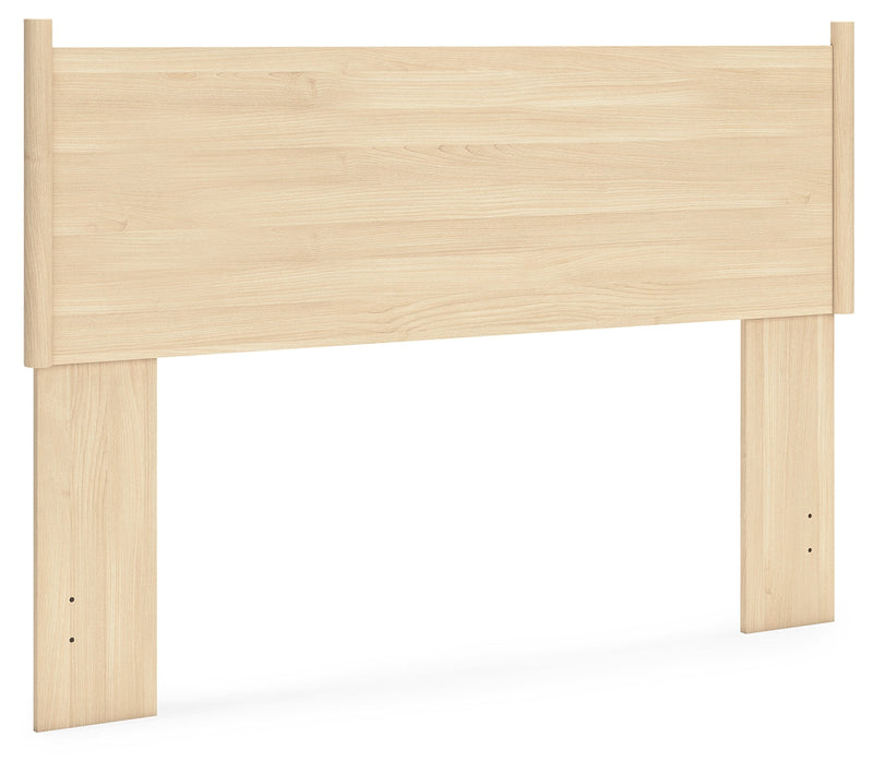 Cabinella Queen Panel Headboard with Dresser, Chest and Nightstand in Tan - PKG017288