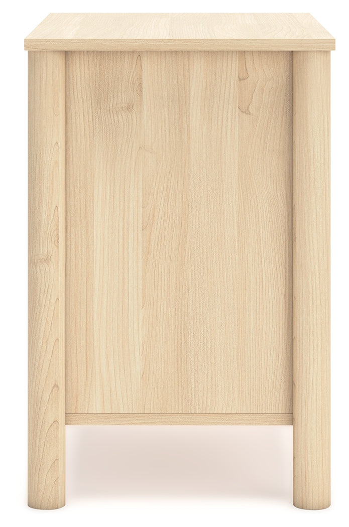 Cabinella Queen Panel Headboard with Dresser, Chest and Nightstand in Tan - PKG017288