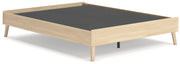 Cabinella Queen Platform Bed with Dresser and Chest in Tan - PKG017294