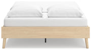 Cabinella Queen Platform Bed with Dresser and Nightstand in Tan - PKG017293