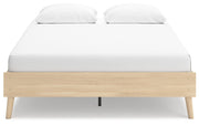 Cabinella Queen Platform Bed with Dresser in Tan - PKG017289