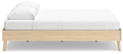 Cabinella Queen Platform Bed with Dresser in Tan - PKG017289