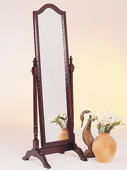 Cabot Wood Adjustable Full Length Cheval Mirror Merlot - 3103