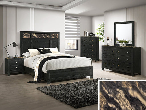 Cadence Night Stand-Black Gold - B4515-2