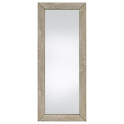 Cadence Tempered Glass Full Length Mirror Grey Washed Oak - 961655