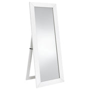 Cadence Tempered Glass Full Length Mirror White High Gloss - 961656