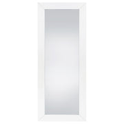 Cadence Tempered Glass Full Length Mirror White High Gloss - 961656